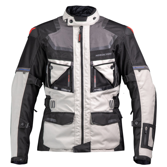 Geacă moto Nordcode Adventure Evo 24 adventure 4 sezoane, gri deschis/negru [2]