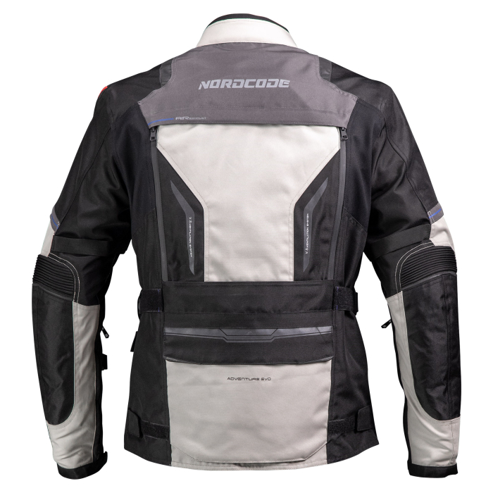Geacă moto Nordcode Adventure Evo 24 adventure 4 sezoane, gri deschis/negru [3]