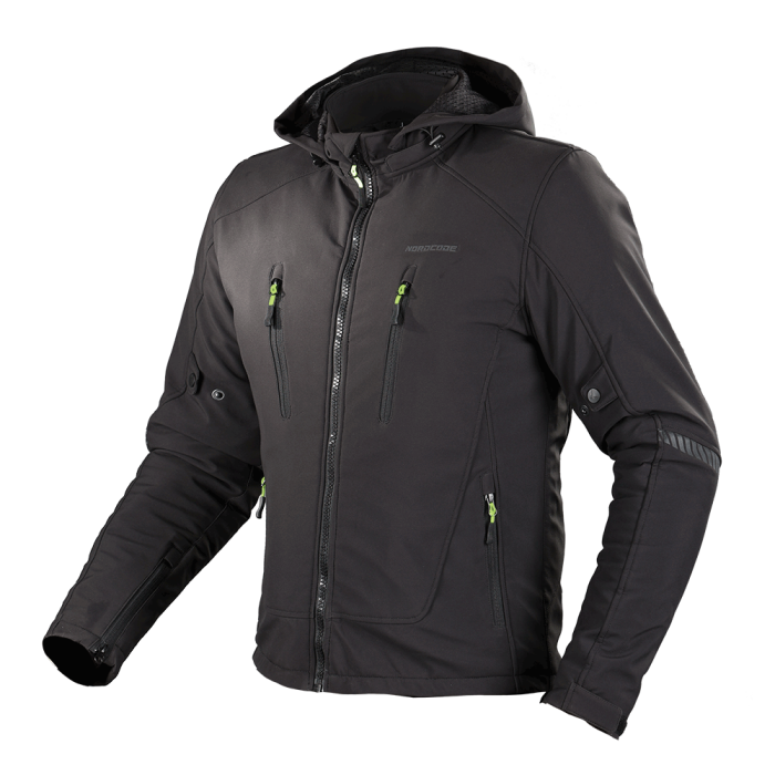 Geacă moto Nordcode Citizen Pro softshell urbană, negru [3]