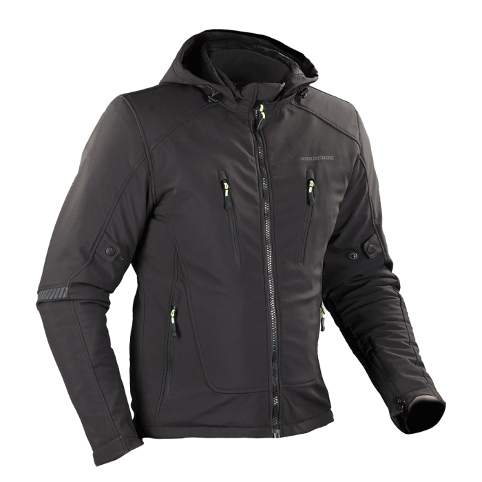 Geacă moto Nordcode Citizen Pro softshell urbană, negru [6]