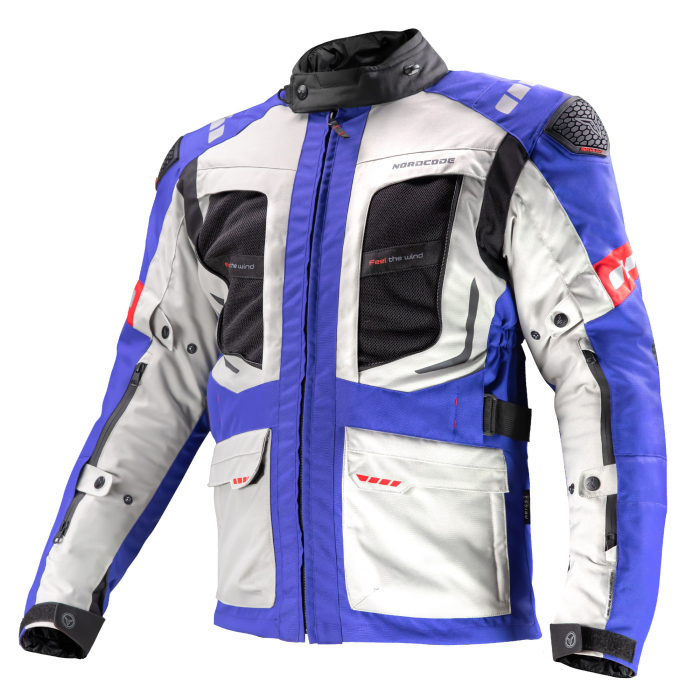 Geacă moto Nordcode Dakar Evo II adventure 4 sezoane, gri/albastru [2]
