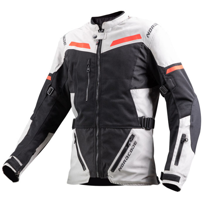 Geacă moto Nordcode Dune adventure de vară, gri/roșu [3]