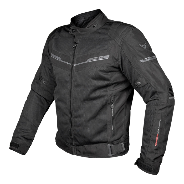 Geacă moto Nordcode Escape WP de vară cu membrană, negru [2]