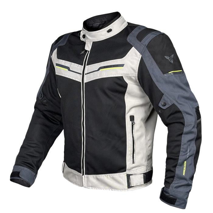 Geacă moto Nordcode Escape WP de vară cu membrană, negru/gri/albastru [2]