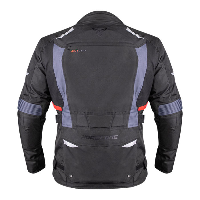Geacă moto Nordcode Force de iarnă impermeabilă, negru/gri [2]