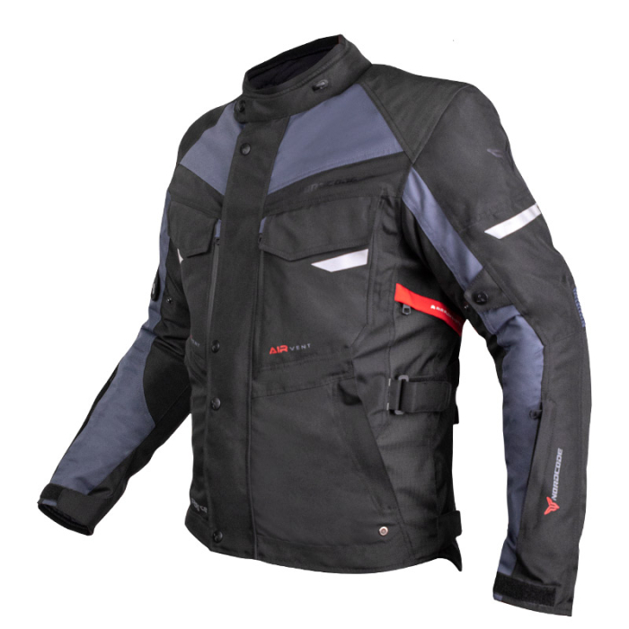 Geacă moto Nordcode Force de iarnă impermeabilă, negru/gri [3]