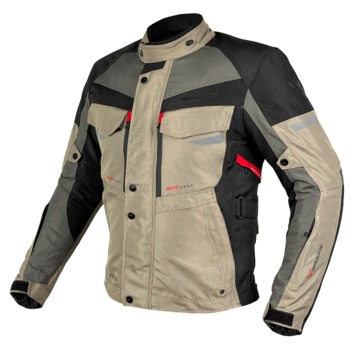 Geacă moto Nordcode Force de iarnă impermeabilă, oliv/nisipiu [2]
