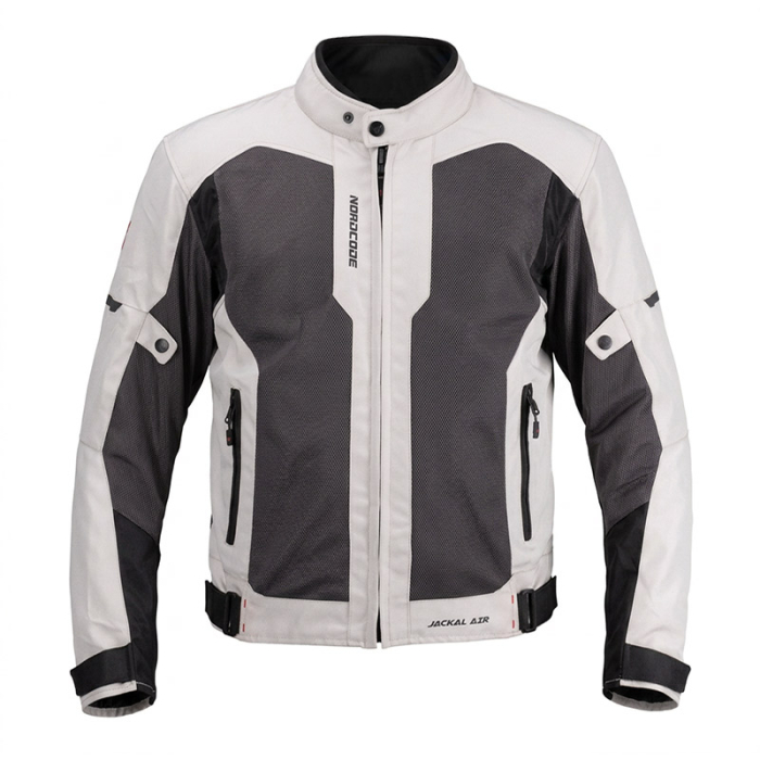 Geacă moto Nordcode Jackal Air mesh de vară, gri/roșu [2]