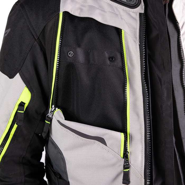 Geacă moto Nordcode Odyssey touring 4 sezoane, gri deschis/fluo [5]