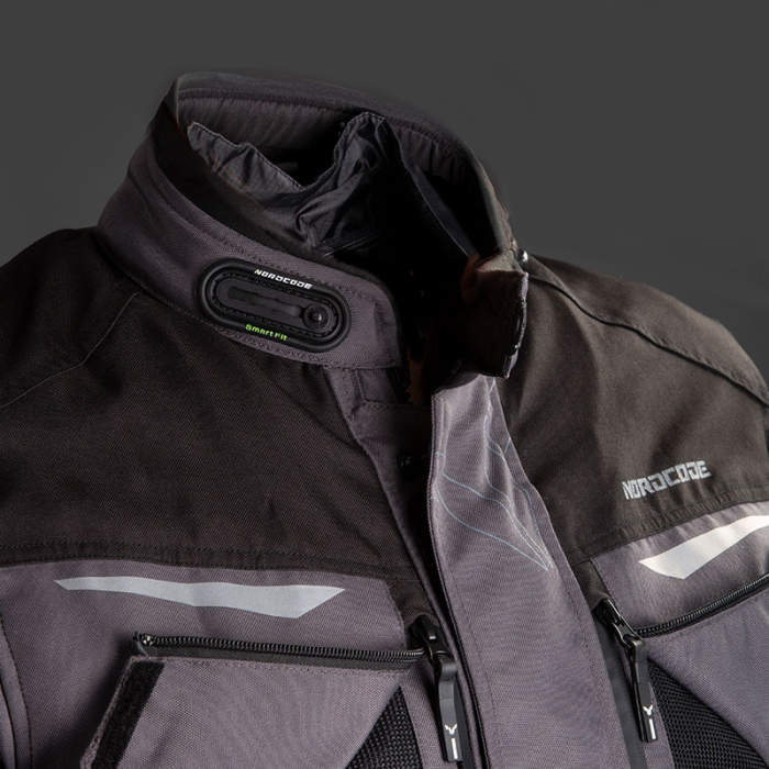 Geacă moto Nordcode Senegal touring 4 sezoane, gri închis/fluo [5]