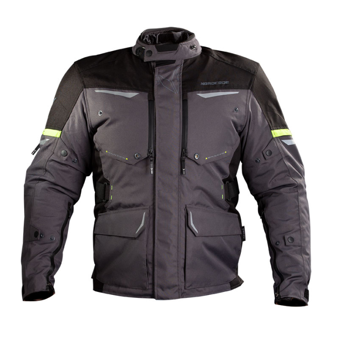 Geacă moto Nordcode Senegal touring 4 sezoane, gri închis/fluo [3]