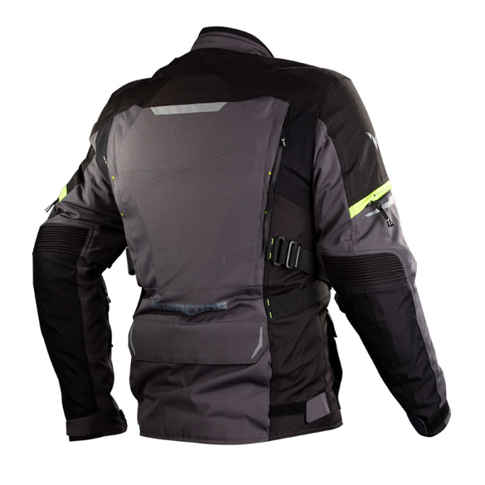 Geacă moto Nordcode Senegal touring 4 sezoane, gri închis/fluo [2]