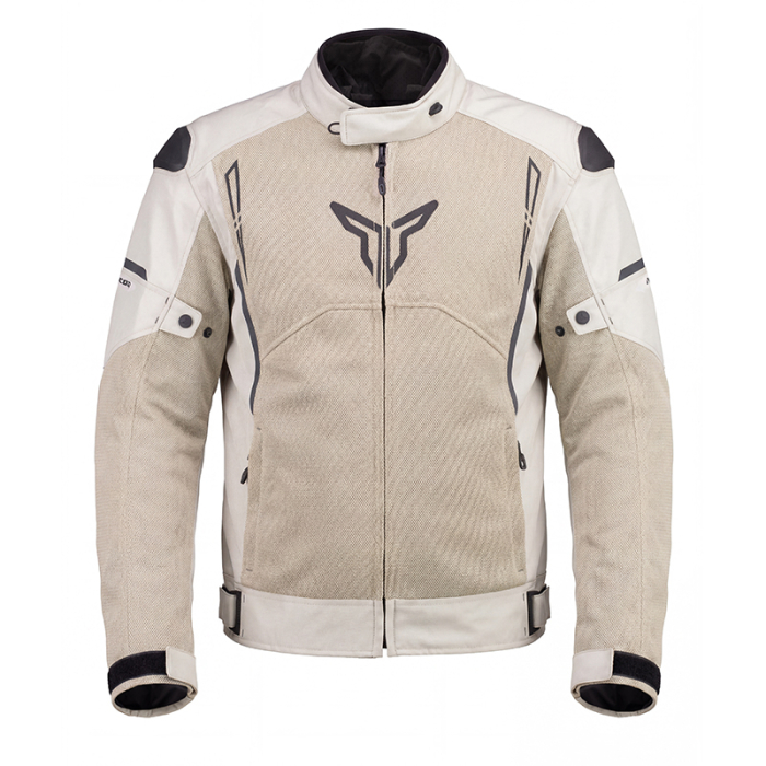 Geacă moto Nordcode Top Speed Air WP de vară cu membrană, gri deschis [2]