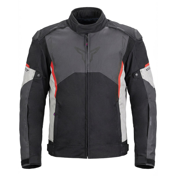 Geacă moto Nordcode Top Speed WP sport de iarnă, negru/gri/roșu [2]