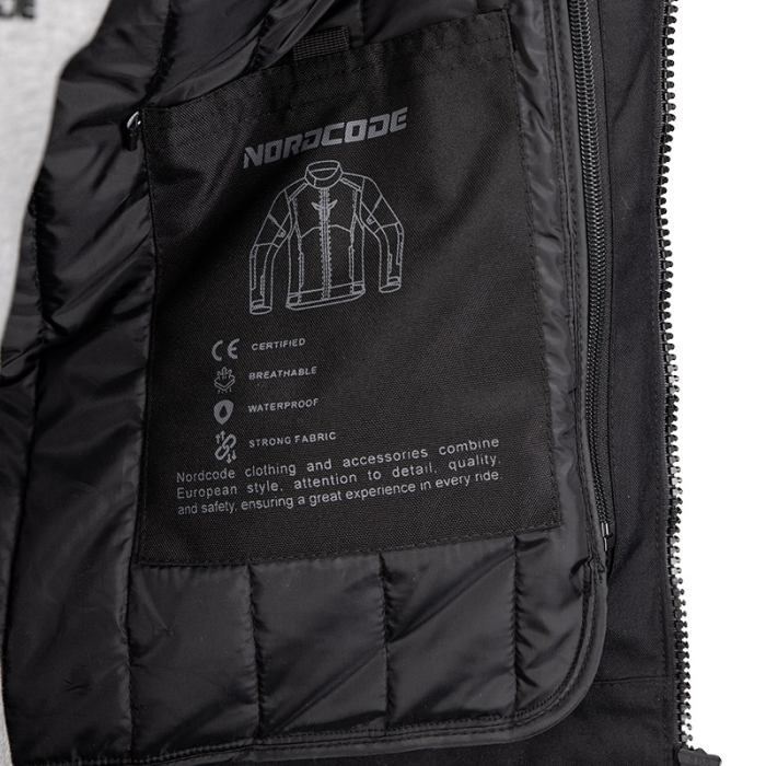Geacă moto Nordcode Top Speed WP sport de iarnă, negru/gri/roșu [4]