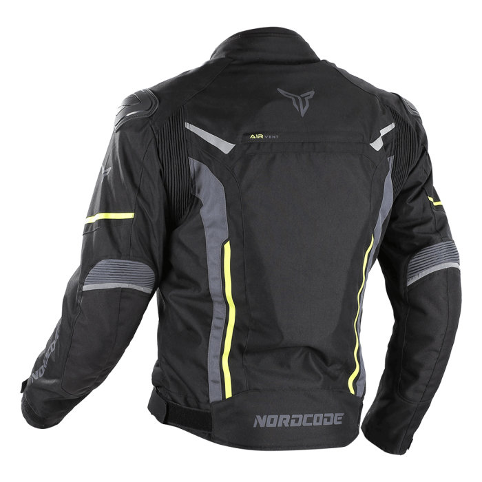 Geacă moto Nordcode Viper Evo sport de iarnă, negru/galben fluo [2]