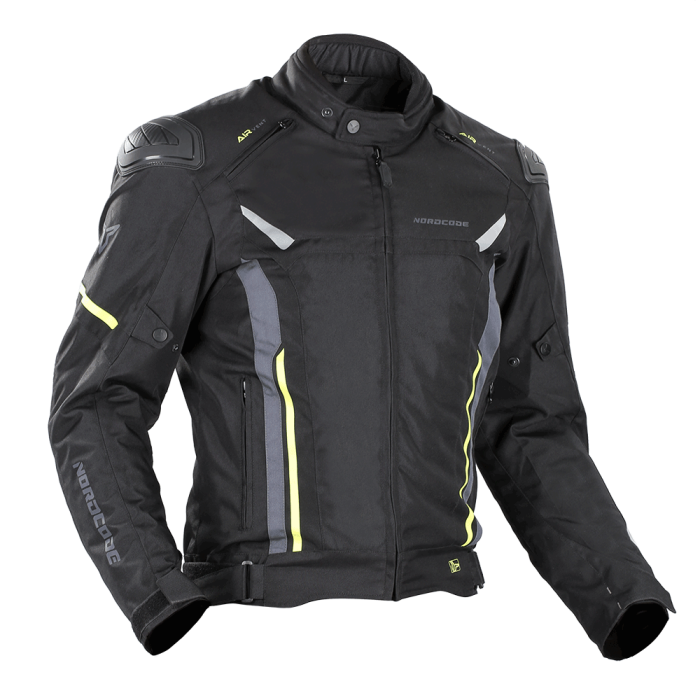 Geacă moto Nordcode Viper Evo sport de iarnă, negru/galben fluo [4]