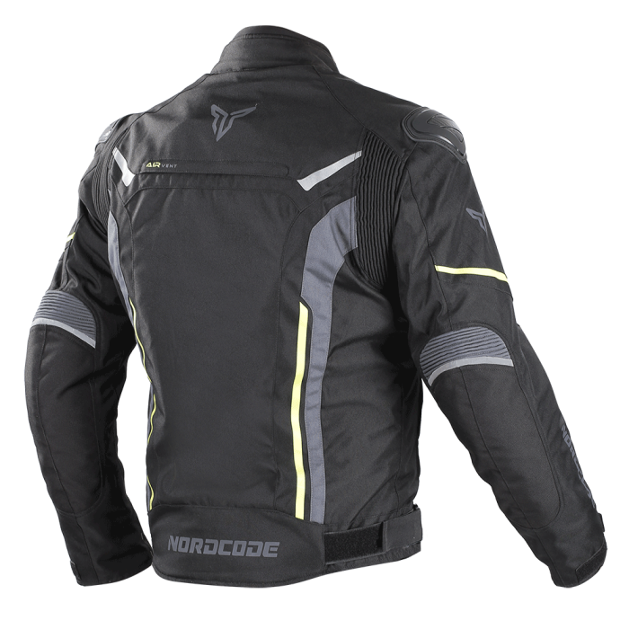 Geacă moto Nordcode Viper Evo sport de iarnă, negru/galben fluo [3]