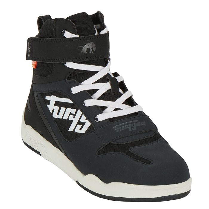 Ghete moto Furygan Get Down D3O impermeabile, negru/alb [3]