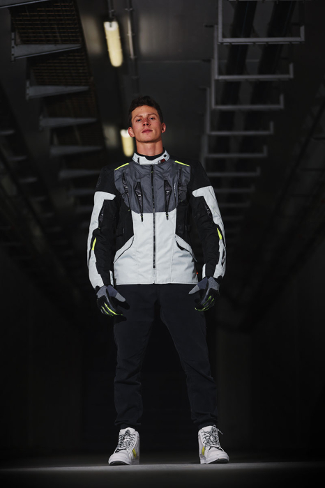 Ghete moto Furygan Sacramento D3O impermeabile, alb/galben fluo [9]