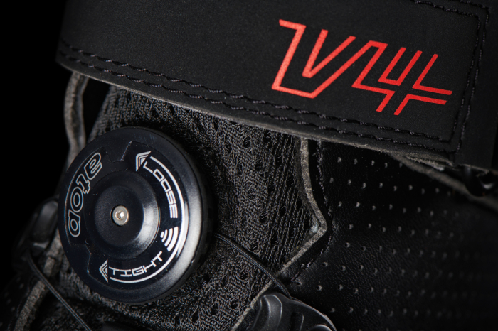 Ghete moto Furygan V4 Easy D3O Vented de vară, negru/roșu [5]