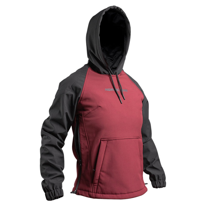 Hanorac moto damă Nordcode Lynx softshell cu Kevlar, vișiniu/negru [2]