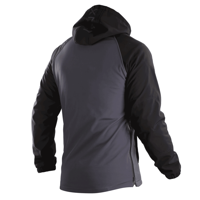 Hanorac moto Nordcode Lynx softshell cu Kevlar, negru/gri [3]