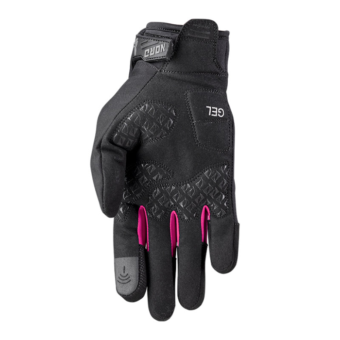 Mănuși moto damă Nordcode Glenn Evo mid-season neopren, negru/roz [2]
