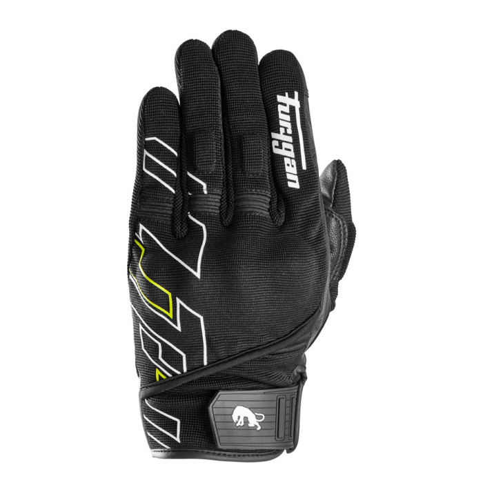Mănuși moto Furygan Jet Neon D3O de vară, negru/alb/galben fluo [3]