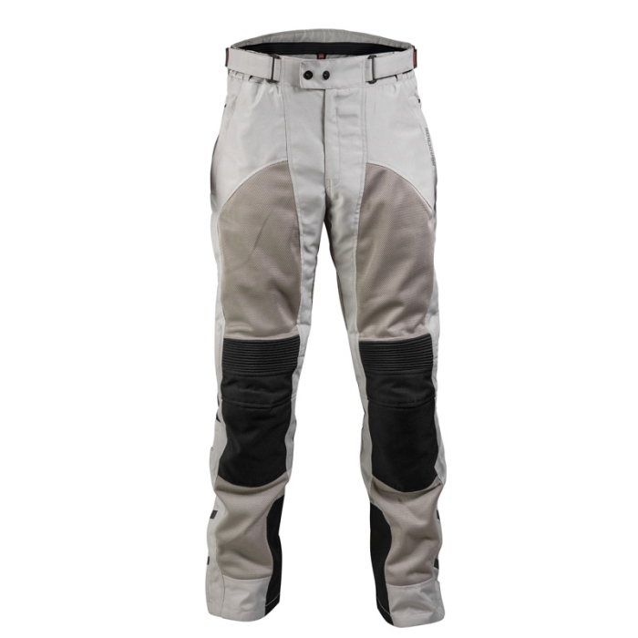 Pantaloni moto damă Nordcode Aero II mesh de vară, gri deschis/negru [2]