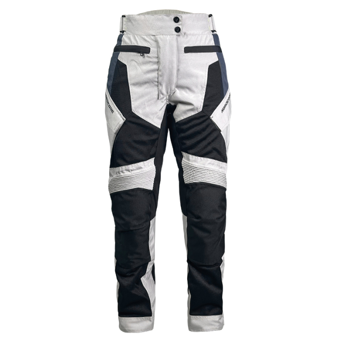 Pantaloni moto damă Nordcode Escape de vară, negru/gri/albastru [2]