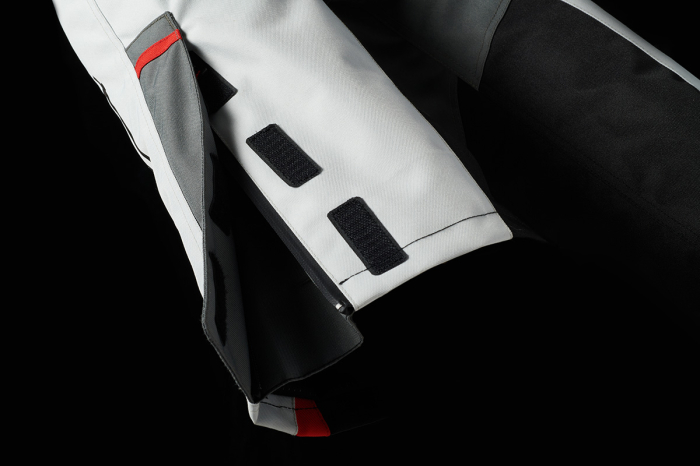 Pantaloni moto de damă Furygan Apalaches Lady, negru/gri/roșu [6]
