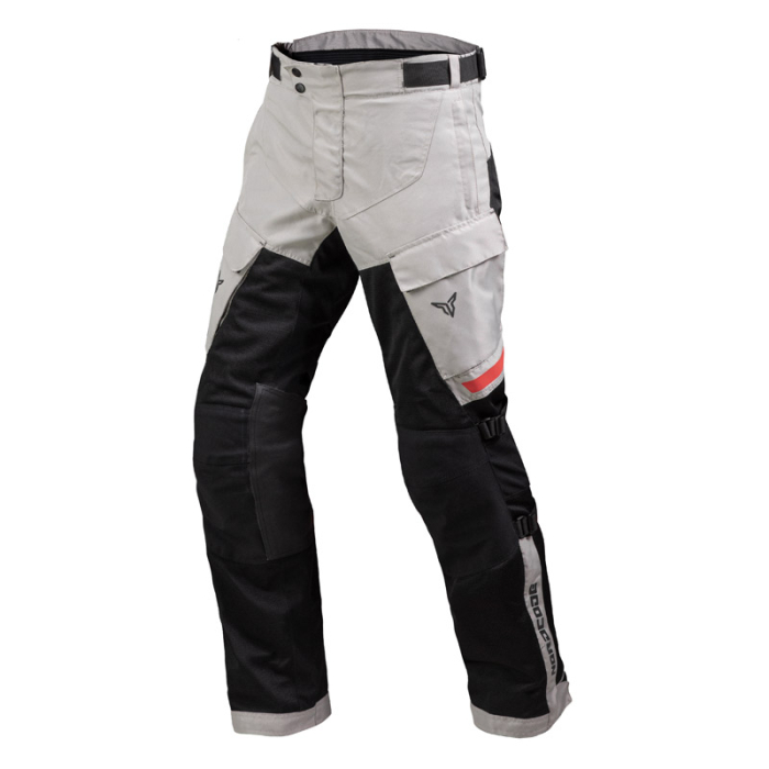 Pantaloni moto Nordcode Dune adventure de vară, gri/roșu [3]