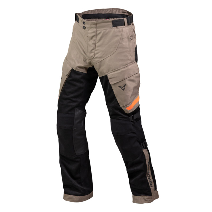 Pantaloni moto Nordcode Dune adventure de vară, nisipiu/portocaliu [3]