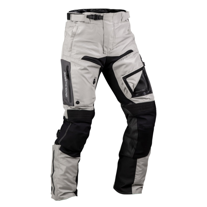 Pantaloni moto Nordcode Himalayan adventure 4 sezoane, negru/gri deschis [2]