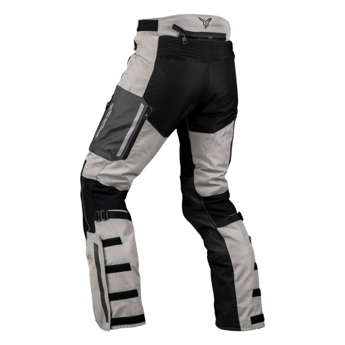 Pantaloni moto Nordcode Himalayan adventure 4 sezoane, negru/gri deschis [3]