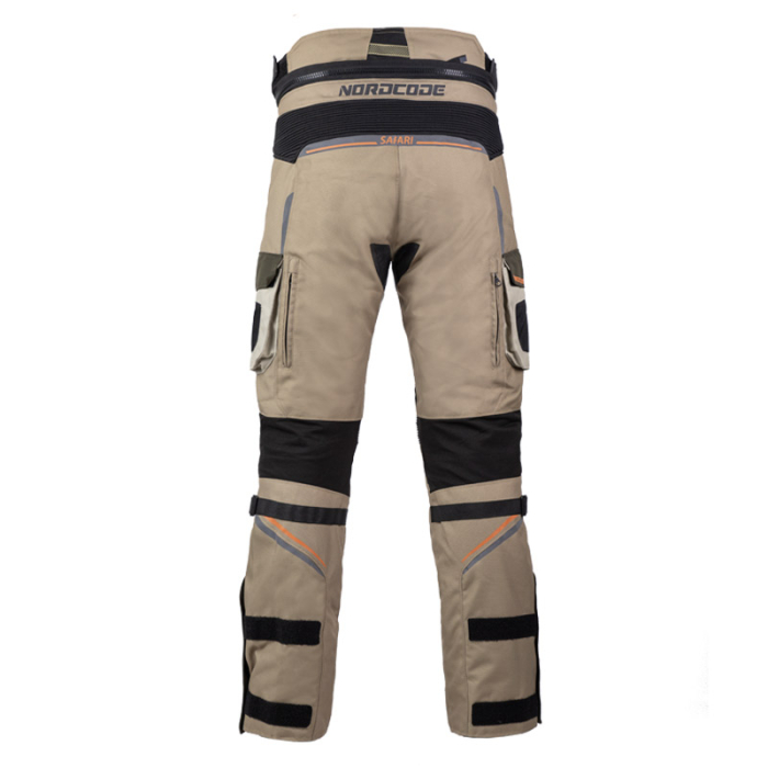 Pantaloni moto Nordcode Safari adventure 4 sezoane, nisipiu/negru/kaki [3]