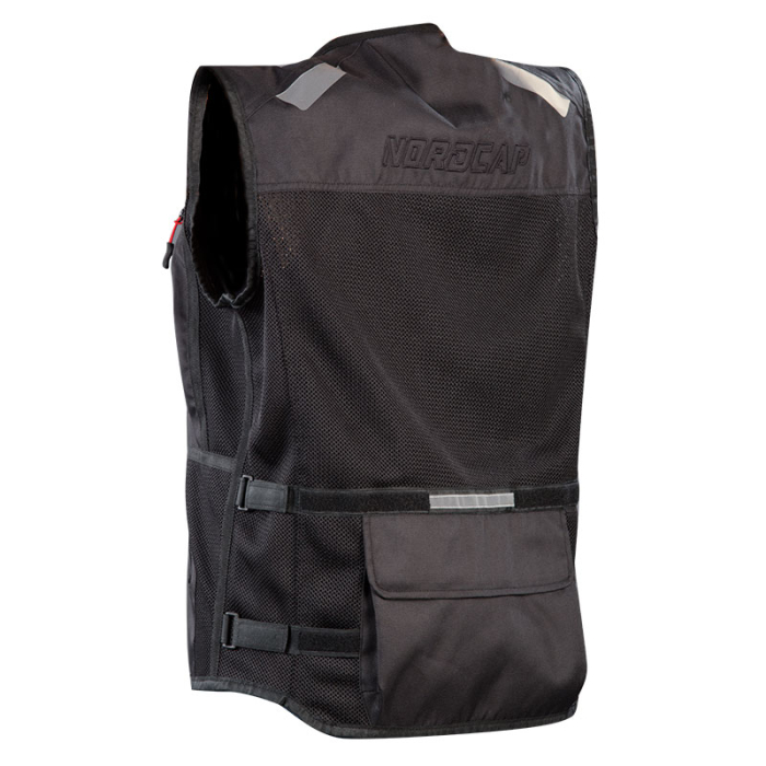 Vestă moto de protecție Nordcode Safety de vară, negru [2]