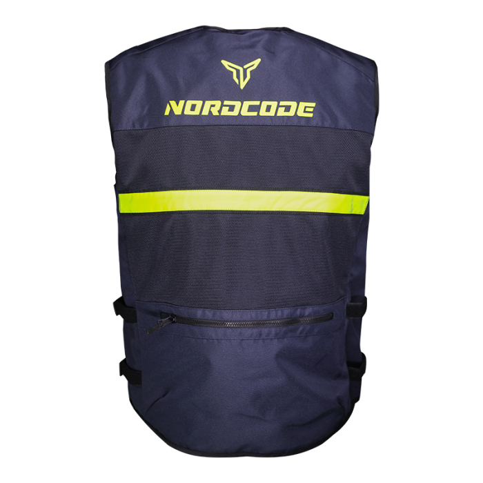 Vestă moto de protecție Nordcode Safety II de vară, albastru/galben fluo [2]