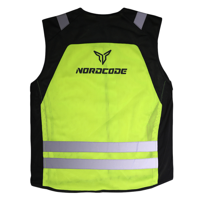 Vestă moto reflectorizantă Nordcode Pro Vision, negru/galben fluo [2]