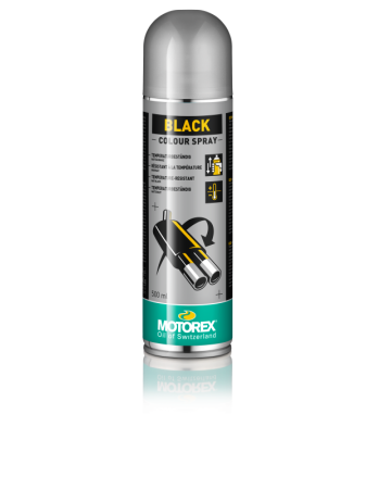 Vopsele permanente & nepermanente - MOTOREX - BLACK Spray - 500ml