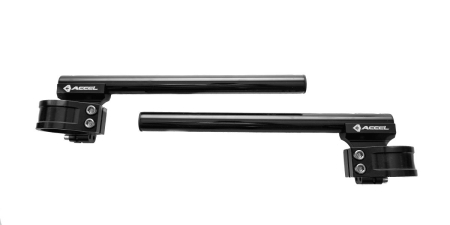 Ghidoane si accesorii - ACCEL ghidon CLIP-ON reglabil street prindere 46MM culoare negru