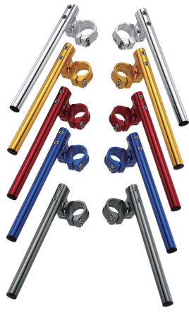 Ghidoane si accesorii - ACCEL ghidon CLIP-ON reglabil street prindere 50MM culoare albastru