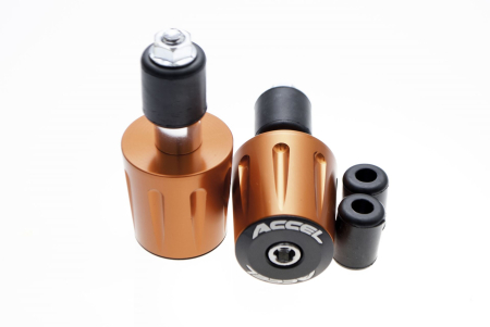 Ghidoane si accesorii - ACCEL greutati ghidon culoare portocaliu