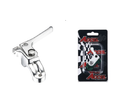 Manete ambreiaj si frana - ACCEL maneta  dekompresatora argintie uniwersalna (wszystkie 4T) (CRL01) (CRL-01)
