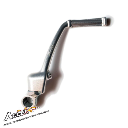 Motor - ACCEL pedala pornire (Kickstart) din aluminiu KAWASAKI KX 65 '00-'24, culoare argintiu