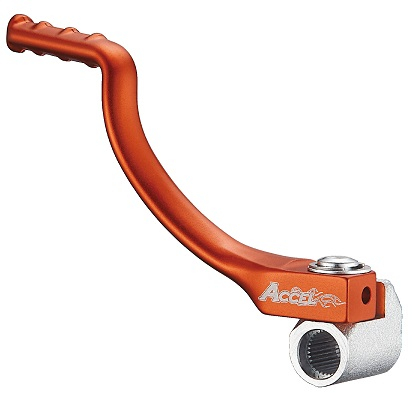 Pedale kickstarter - ACCEL pedala pornire (Kickstart) din aluminiu KTM SX 50 '09-'24, HUSQVARNA TC 50 '17-'24 culoare portocaliu