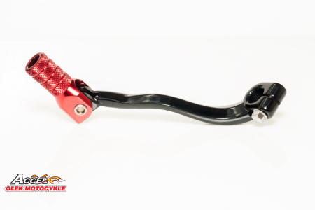 Pedale schimbator - ACCEL pedala schimbator HONDA CRF 250R '04-'09, CRF 250X '04-'17 din aluminiu culoare negru, capat rosie