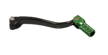 Din aluminiu - ACCEL pedala schimbator KAWASAKI KX 125 '94-'08, KX 250 '94-'08,kx 500 '89-'04, KX 65 '00-'25 din aluminiu culoare negru, capat verde (LCA4335)