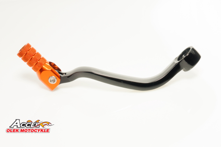 Pedale schimbator - ACCEL pedala schimbator KTM 4T SXF/EXCF 250/450/520/525/530, EXCF 350 '12-'16 din aluminiu culoare negru, capat portocaliu (LCA4301)